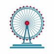the london eye advertising banner flat classical sketch