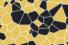 Abstract Brown Geometric Voronoi Diagram Background. Modern Simple Flat Design. Polygonal Mosaic Pattern Illustration