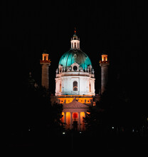 Church Of St Nicholas At Night (Karlskirche)