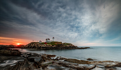 Canvas Print - Nubble Lighthouse in Maine 