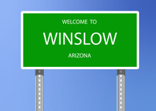 Vector Signage-Welcome To Winslow, Arizona	