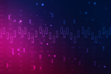 Wall Mural - 2d rendering Stock market online business concept. business Graph 