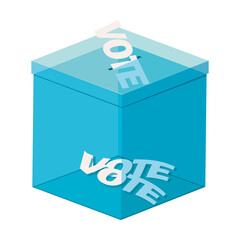 Wall Mural - voting box flat icon