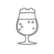 Szklanka piwa  ikona wektorowa