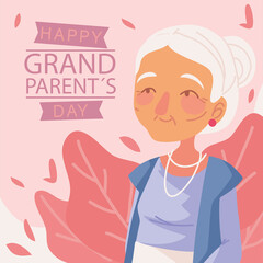 Sticker - happy grandparents day poster