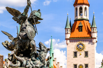 Wall Mural - new city hall in munich