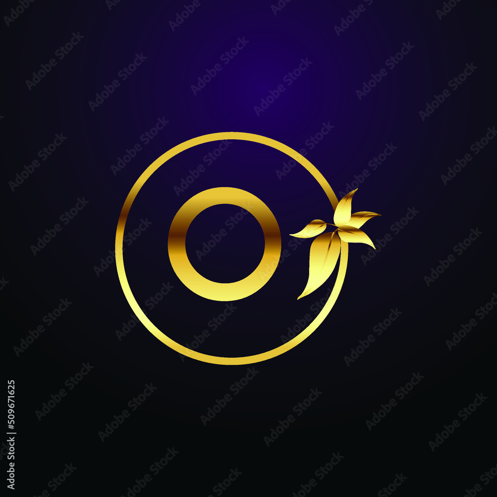 Premium luxury Vector elegant gold and font Letter O Template for ...