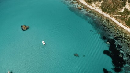 Wall Mural - The cliff and the calm sea in Summer in Calabria at Capo Vaticano