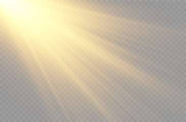sunlight with bright explosion, sun ray light.
