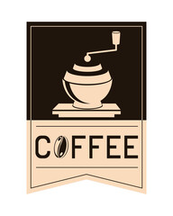 Poster - coffee label vector