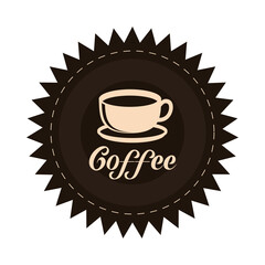 Poster - coffee label sticker