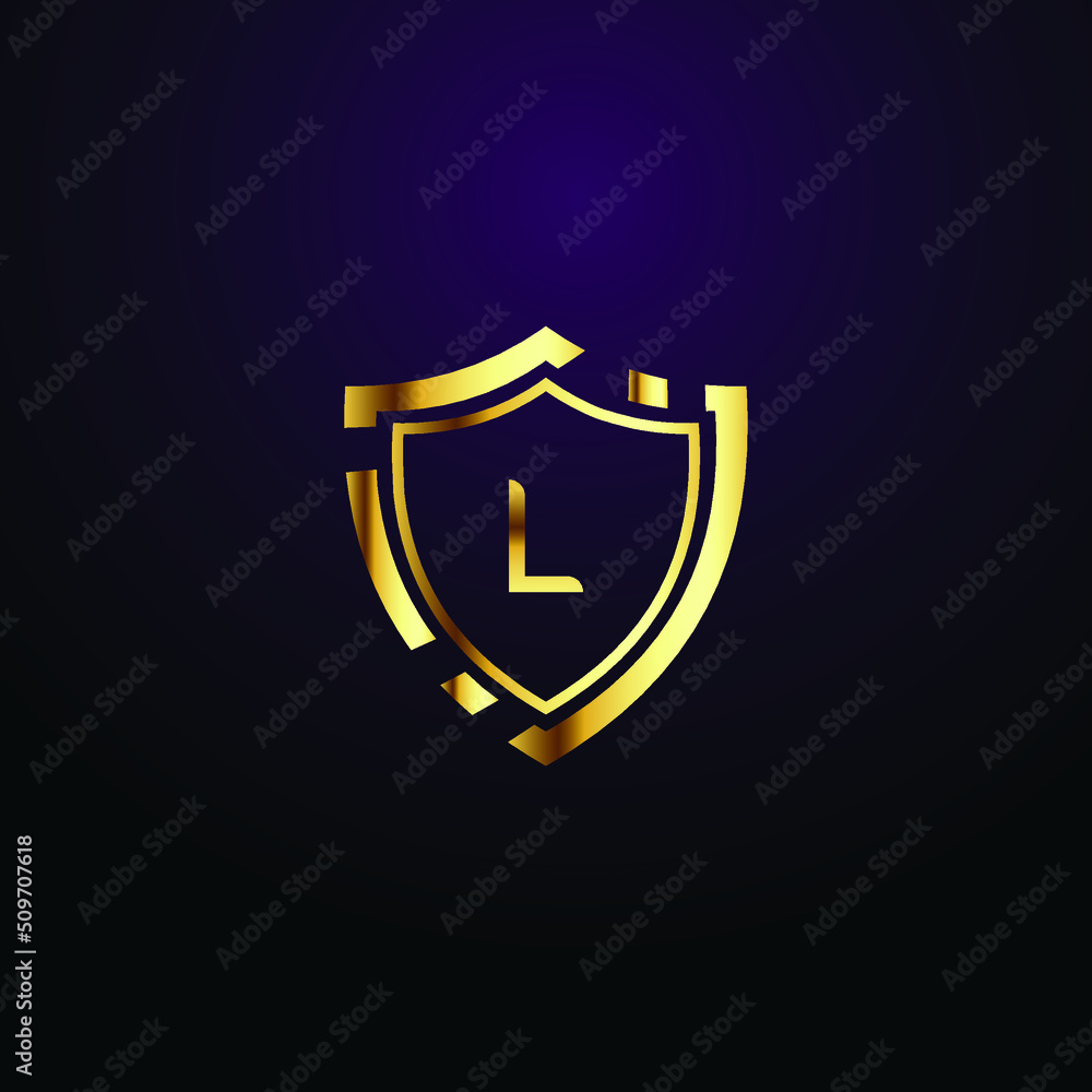 Premium luxury Vector elegant gold and font Letter L Template for ...