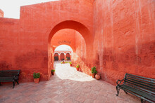 Arch Of Silence At The Entrance Of The Santa Catalina Monastery
