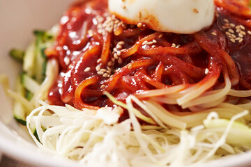 Poster - Spicy Cold Chewy Noodles, jjolmyeon