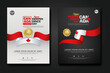 © Anwaris - Set poster design Canada happy Independence Day background template