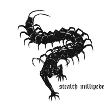 Spooky Centipede Stealth Illustration Vector