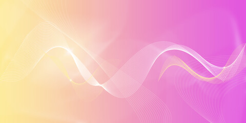 Wall Mural - Abstract wave texture on a pink background.