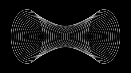Sonar wave conceptual abstract background