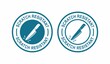 Scratch resistant vector logo template badge