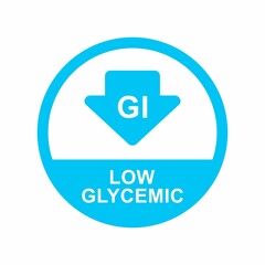 Wall Mural - Low glycemic logo template  badge