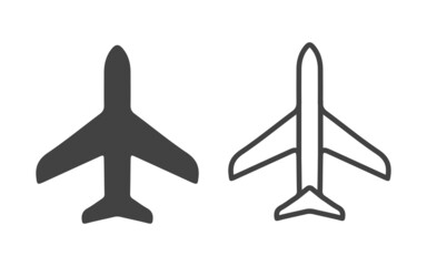 Wall Mural - Plane icon set. Airplane icon vector.