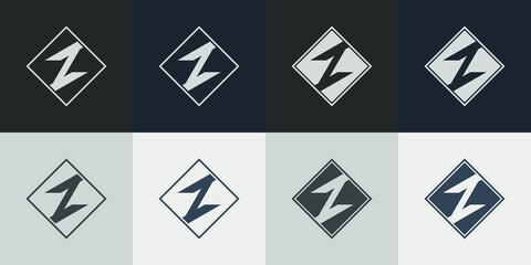 Vector logo company brand letter Z.