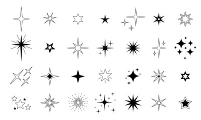 star icon. premium quality, favorite shiny and sparkle pictogram, blink glitter and glowing symbol. 