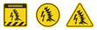 Arc Flash Symbol Sign Isolate On White Background,Vector Illustration EPS.10