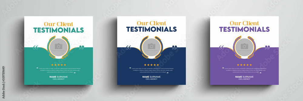Clientform Banner Client testimonials or customer feedback social media post web banner ...