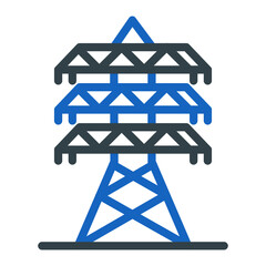 Sticker - Power Tower Icon Design