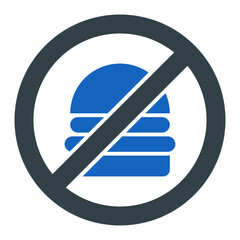 Poster - No Fast Food Icon Design