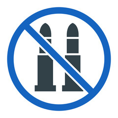 Sticker - No War Icon Design