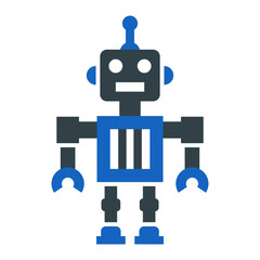 Poster - Robot Icon Design