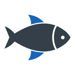 Canvas Print - Fish Icon Design