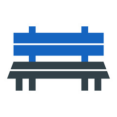 Sticker - Bench Icon Design