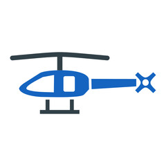 Sticker - Helicopter Icon Design