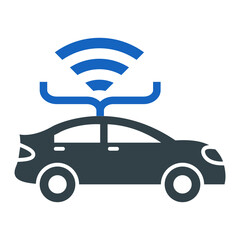 Poster - Autonomous Car Icon Design