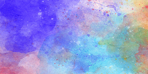 Wall Mural - abstract colorful painting for texture background. splash acrylic colorful abstract watercolor paint