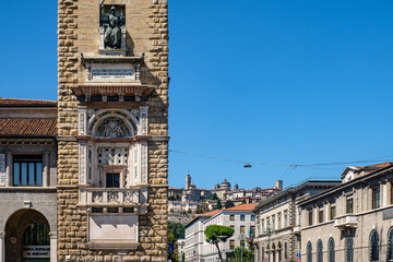 Wall Mural - Bergamo, torre dell'orologio