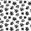 Seamless pattern with hand dawn flowers. Ditsy sketchy background. Vector illustration.