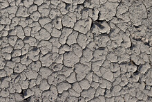 Texture Of Dry Cracked Earth. The Threat Of Drought On The Planet. Ecology Background. Top View