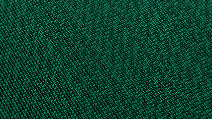 The Binary binary code concept 1.0. green neon. Background wallpaper green binary code. 3D render illustration.