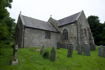 Wall Mural - St Ervan Church Churchtown with noncoformist cemetery incorperates hamlets of Penrose and Rumford.