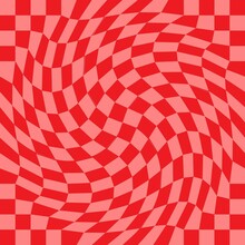 Red Checkerboard Pattern Background.