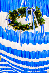 Wall Mural - typical decoration at a bavarian beertent