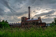 Building of an old abandoned factory on the outskirts of London
