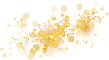 Fototapeta Dmuchawce - Gold Sparkle And Glitter Dust Effect