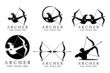 Athena Minerva Silhouette With , Royal Archer Logo Design