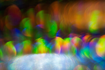 colorful bokeh light leak background