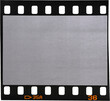 old fashioned 35mm filmstrip or dia slide texture isolated